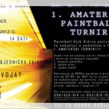 Prvi amaterski paintball turnir